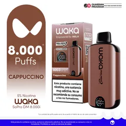 WAKA vape soPro DM8000i Cappuccino-5% nicotine salt-STDS