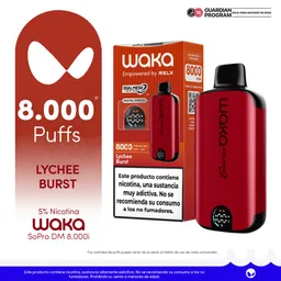 WAKA vape soPro DM8000i Lychee Burst-5% nicotine salt-STDS