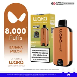 WAKA vape soPro DM8000i Banana Melon-5% nicotine salt-STDS