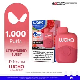WAKA vape soPro PA1000 Strawberry Burst 3%