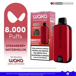 WAKA vape soPro DM8000i Strawberry Watermelon-5% nicotine salt-STDS