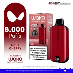WAKA vape soPro DM8000i Dark Cherry-5% nicotine salt-STDS