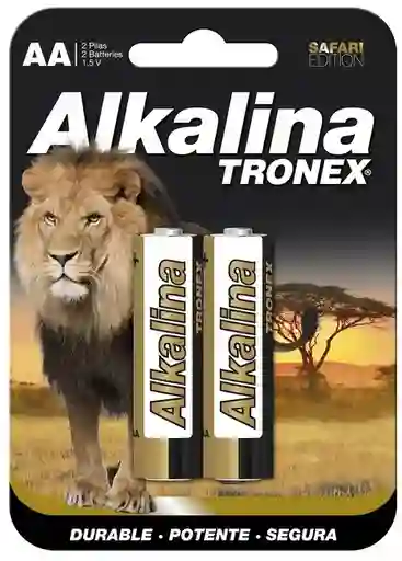 Par Bateria Pila Alkalina Tronex Aa X2 1.5v Duracion Maxima