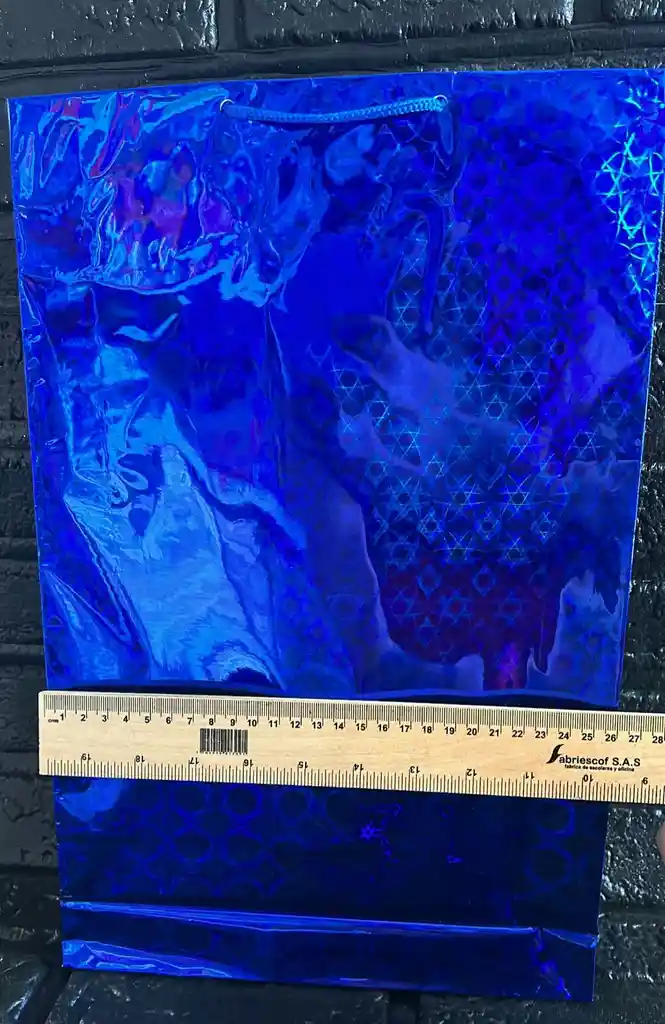 Bolsa Regalo Holograma Talla L 26*41*7