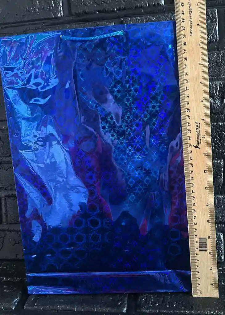 Bolsa Regalo Holograma Talla L 26*41*7
