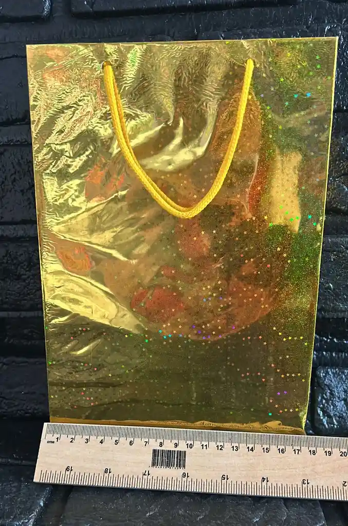 Bolsa Regalo Holograma Talla Xm 27*17*6