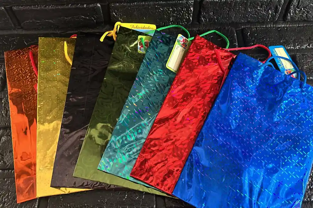 Bolsa Regalo Holograma Talla Xm 27*17*6