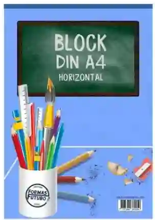 Block Din A4 Formato Horizontal X20 Hojas