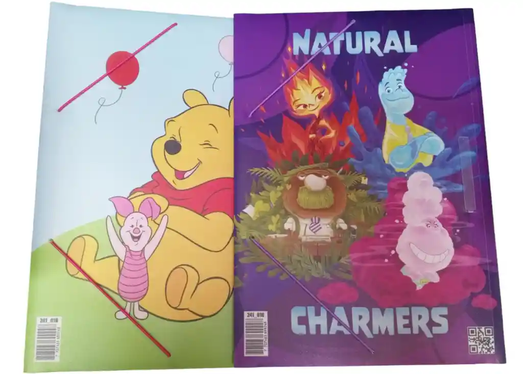 Carpeta Plástica Con Caucho Primavera Disney Niñas