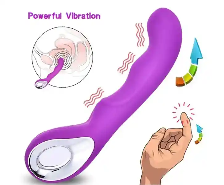 Vibrador Anal Clitoris Punto G Vaginal Femenino Mujeres Orgasmo Carga Usb 20cm