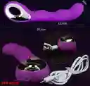 Vibrador Anal Clitoris Punto G Vaginal Femenino Mujeres Orgasmo Carga Usb 20cm