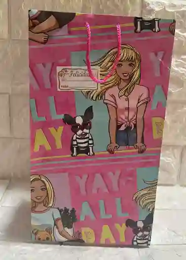 Bolsa Regalo Papel Mediana 26*15*7 Niña