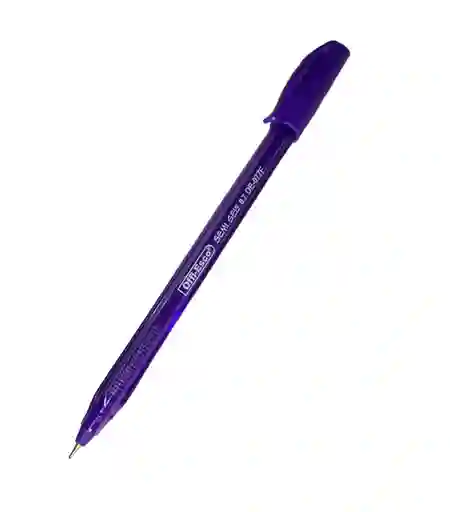 Boligrafo Esfero Lapicero Offi-esco Semi Gel Morado Trazo Fino Punta 0.7