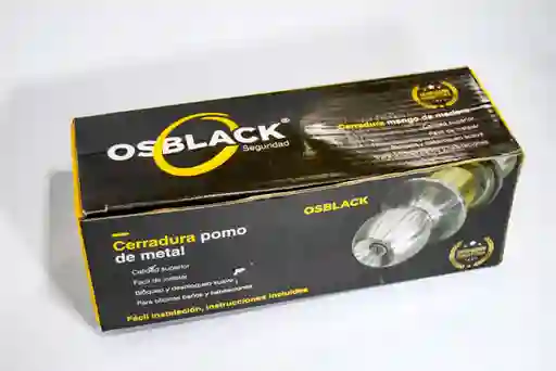 Cerradura Pomo Baño Metálica Osblack