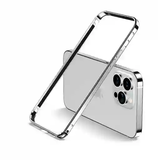 Iphone 12 Pro Max Marco Silver De Metal/aluminio Ultradelgado