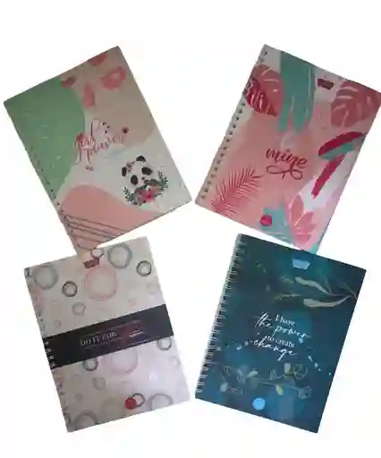 Cuaderno Argollado Cuadriculado Mujer 7 Materias Grande Lukis