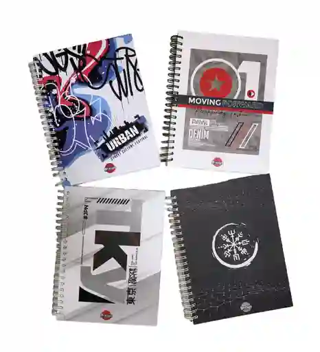 Cuaderno Argollado Cuadriculado Hombre 7 Materias Grande Lukis