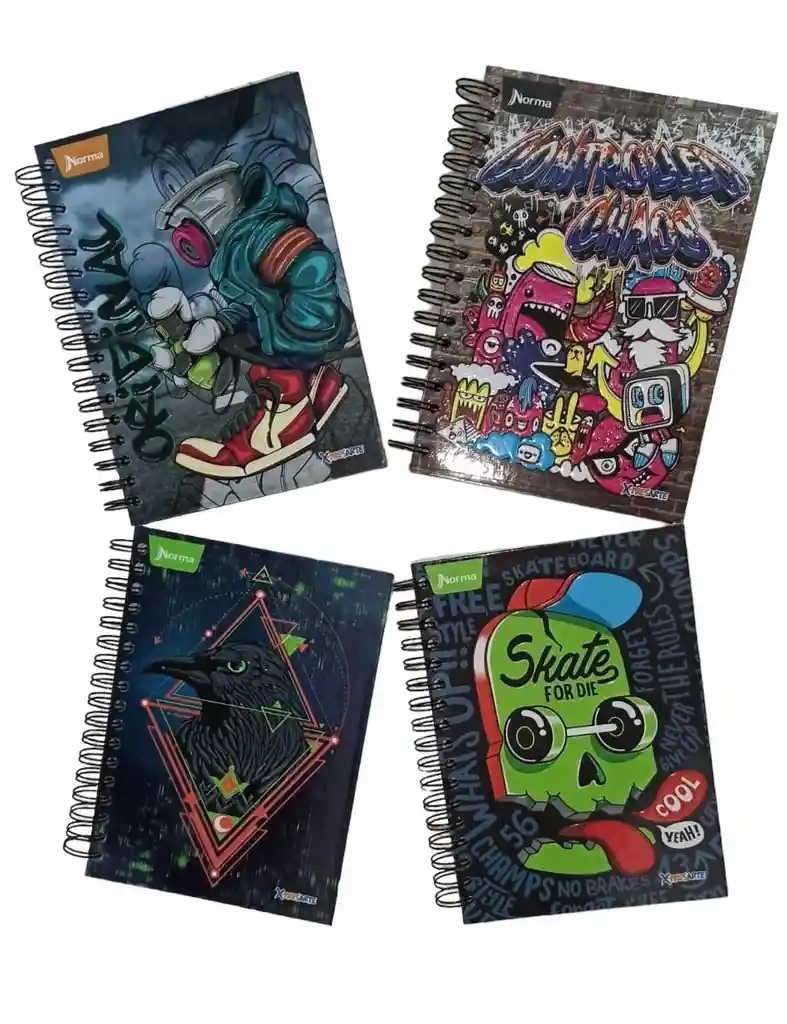 Cuaderno Argollado Cuadriculado Hombre 7 Materias Pequeño Norma X Presarte