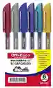 Esferos Bolígrafos Gel Escarchados Estuche Offi-esco X6