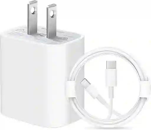 Cargador Rápido Para Iphone 12, 13, 14, 20 W, Tipo C
