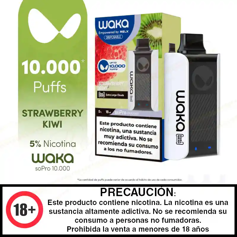 Waka So Pro 10,000 Strawberry Kiwi