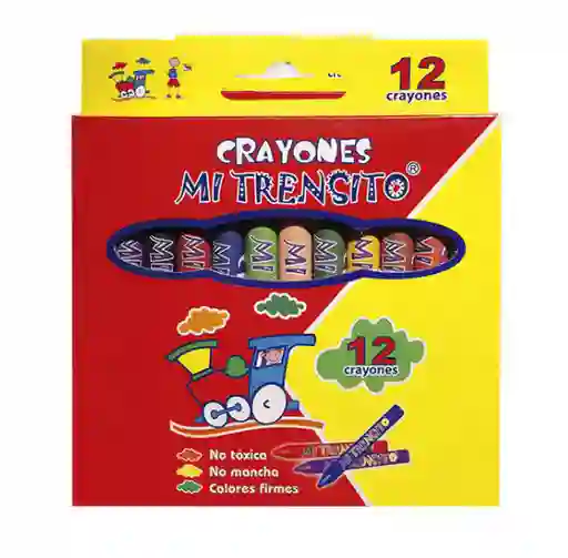 Caja Crayolas Crayones X12 Corto Mi Trensito