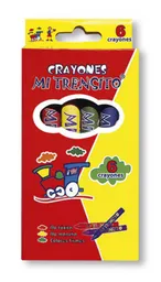 Caja Crayolas Crayones X6 Jumbo Mi Trensito