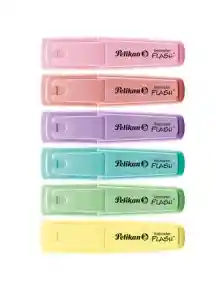 Resaltadores Color Pastel Textmarket Flash Pelikan X6unds