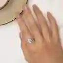 Anillo Para Mujer Ajustable Trébol De La Suerte En Plata 925