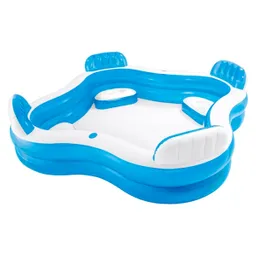 Piscina Jacuzzi Intex Inflable 4 Sillas 56475 Familia Niños