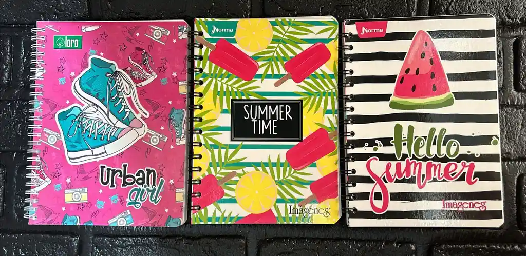 Cuaderno Argollado Linea Pequeño 100 Hojas Dama Cod.a93