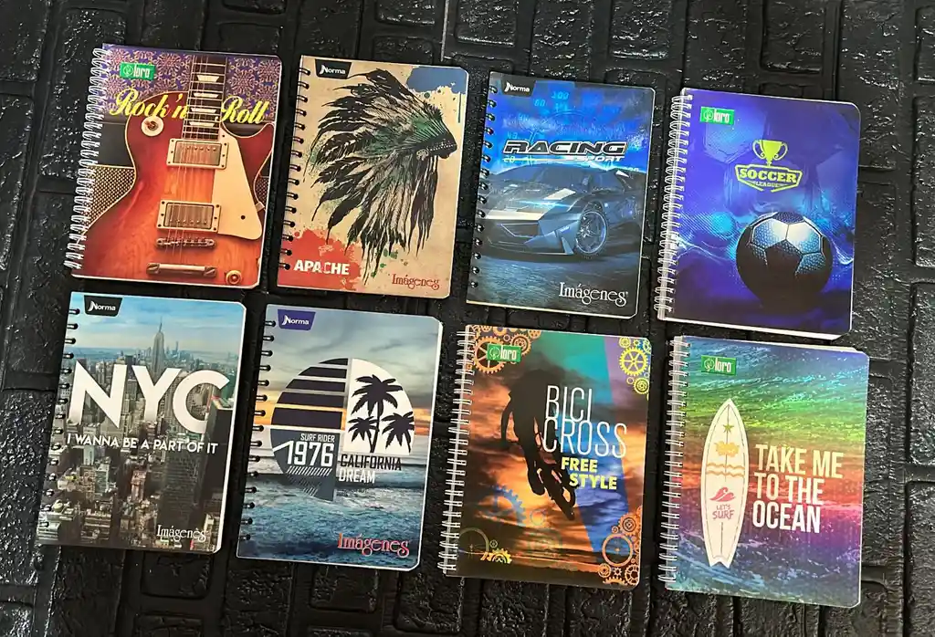 Cuaderno Argollado Linea Pequeño 100 Hojas Caballero Cod.a931