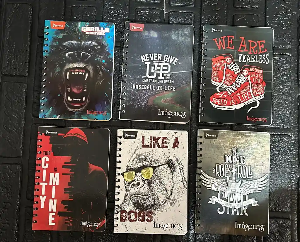 Cuaderno Argollado Linea Pequeño 100 Hojas Caballero Cod.a931