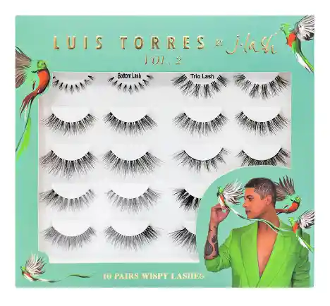 Kit Pestañas Postizas X 10 3d Extra-volumen Luis Torres J Lash