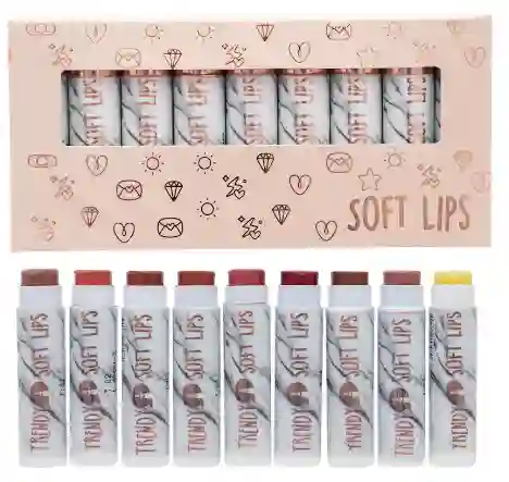 Labiales Hidratantes Soft Lips Caja X 9