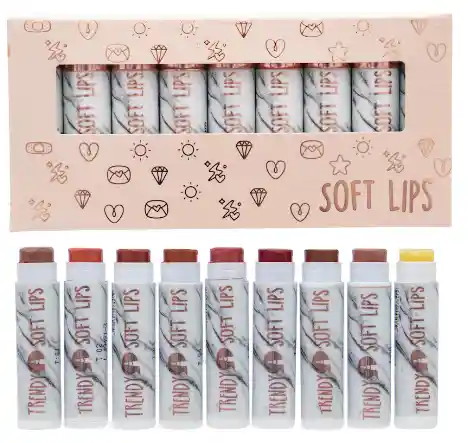 Labiales Hidratantes Soft Lips Caja X 9