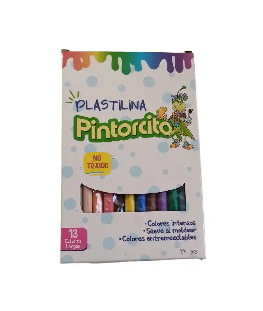 Plastilina Pintorcito 13 Colores Barra Larga