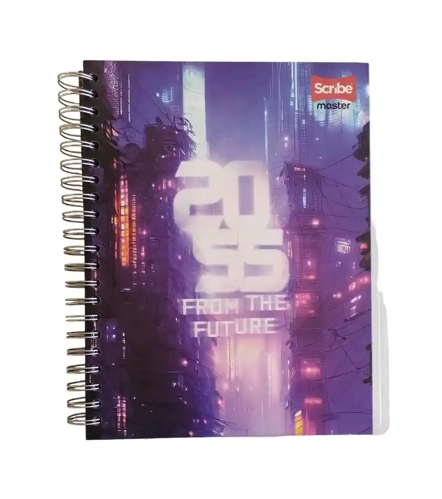 Cuaderno 5 Materias Grande Cuadriculado Scribe Master Hombre 160 Hojas