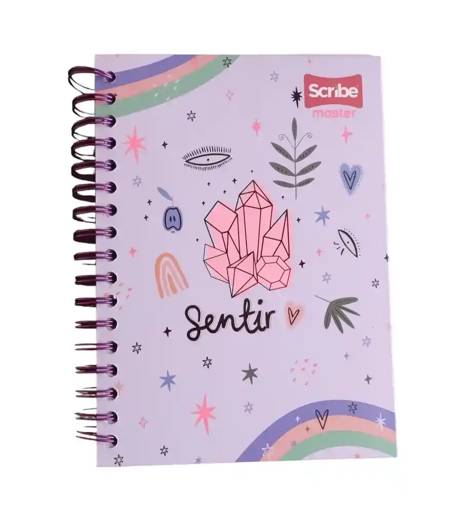 Cuaderno 7 Materias Pequeño Cuadriculado Scribe Master Mujer 175 Hojas