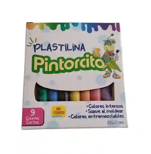 Plastilina Pintorcito 9 Barras Cortas De Colores Surtidos