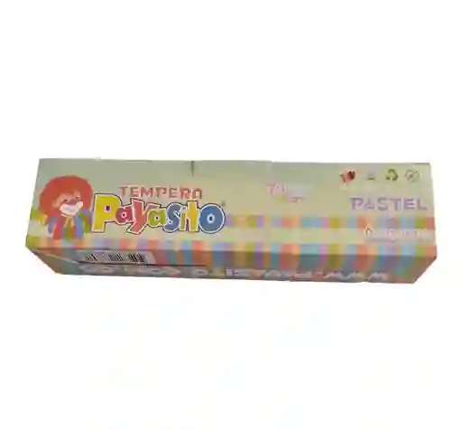 Tempera Payasito Colores Pastel X 6 Unidades Colores Surtidos