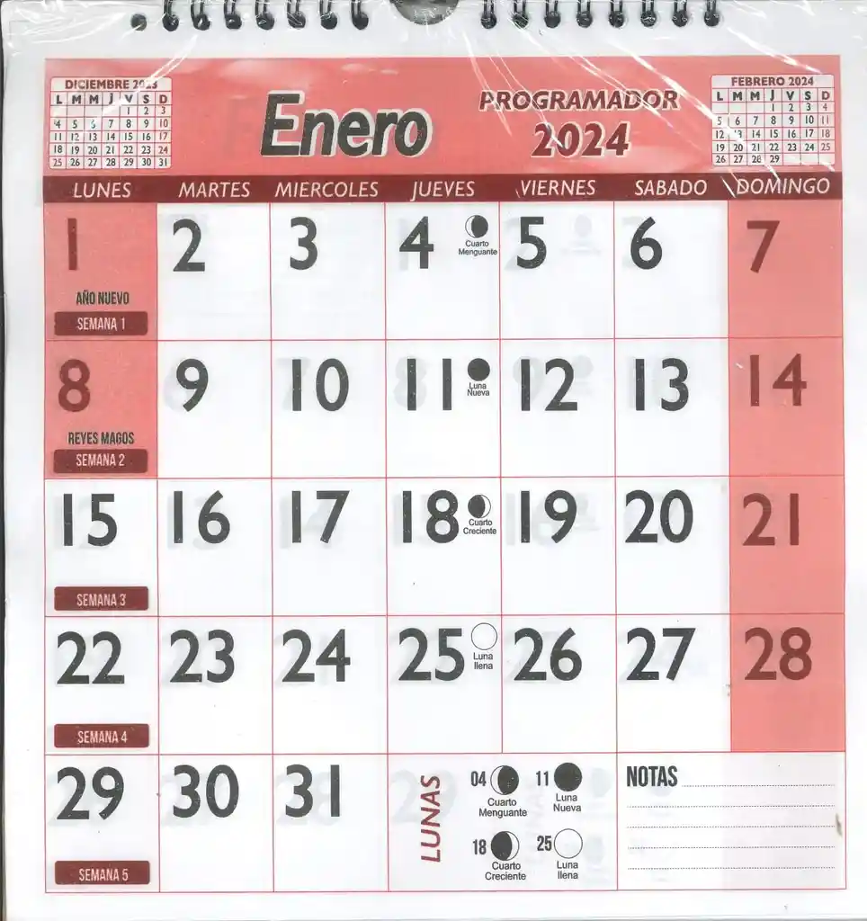 Calendario Programador De Colgar