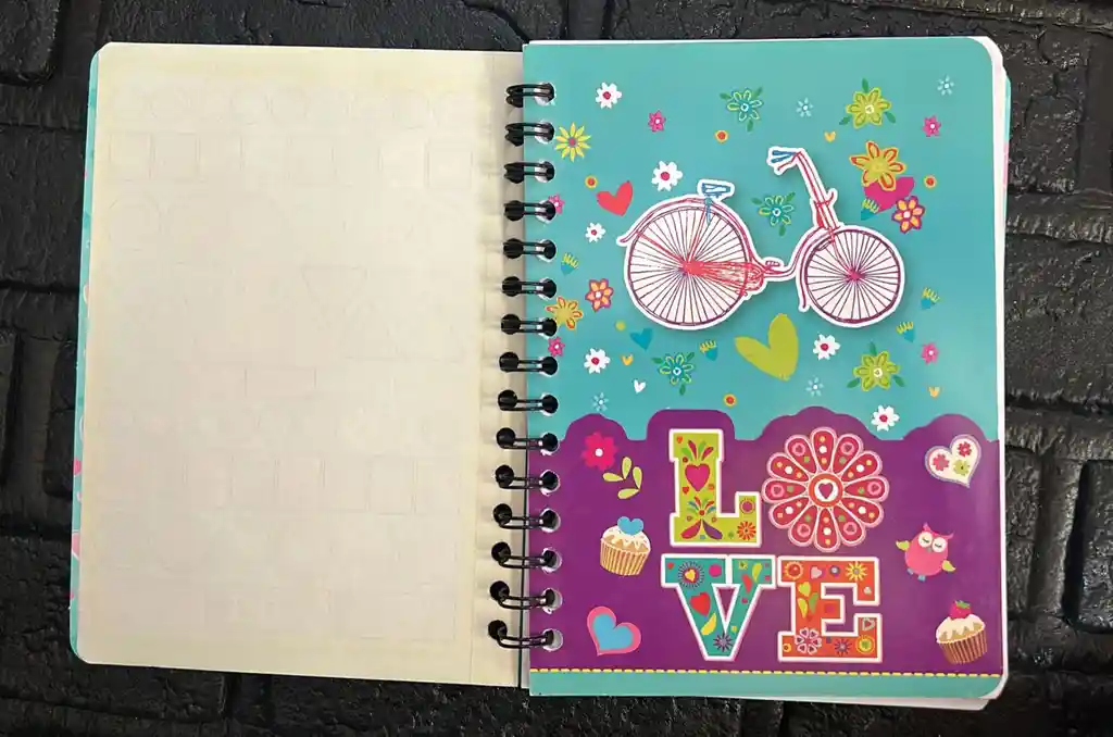 Cuaderno Argollado Linea Dama 100h Pequeño Cod.a95