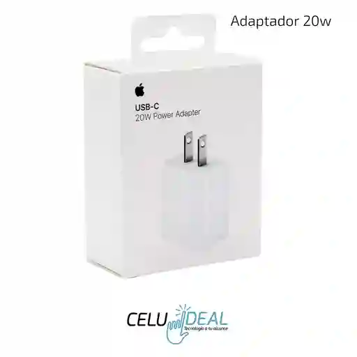 Adaptador Cargador Iphone Original 20w Carga Rapida Tipo C Apple