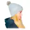 Gorro Pompon Bola Unisex Fashion Frío En Lana Fina Gris