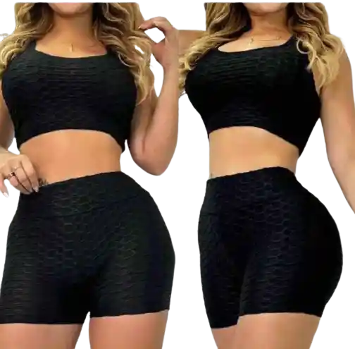 Conjunto Deportivo Push Up, Negro Talla Unica