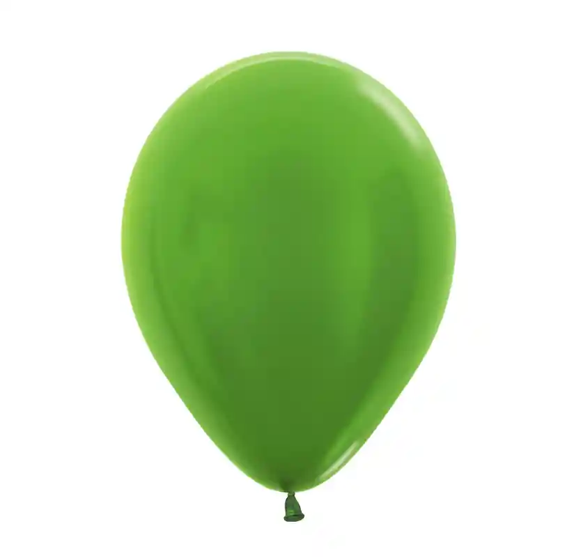 Globos Bombas Fiesta R-12 Metal Verde Lima X50unds Sempertex