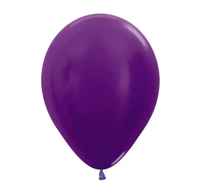 Globos Bombas Fiesta R-12 Metal Violeta X50unds Sempertex