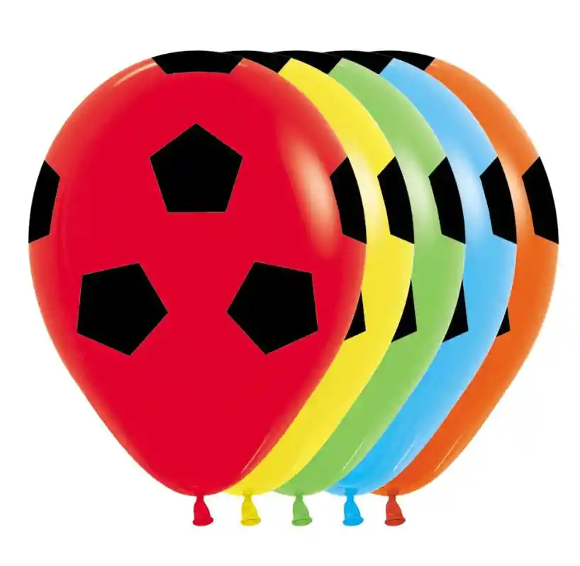 Globos Bombas Fashion R-12 Surtido Inf Balon De Futbol X50 Unidades