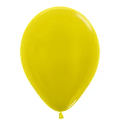 Globos Bombas Fiesta R-12 Metal Amarillo X50unds Sempertex